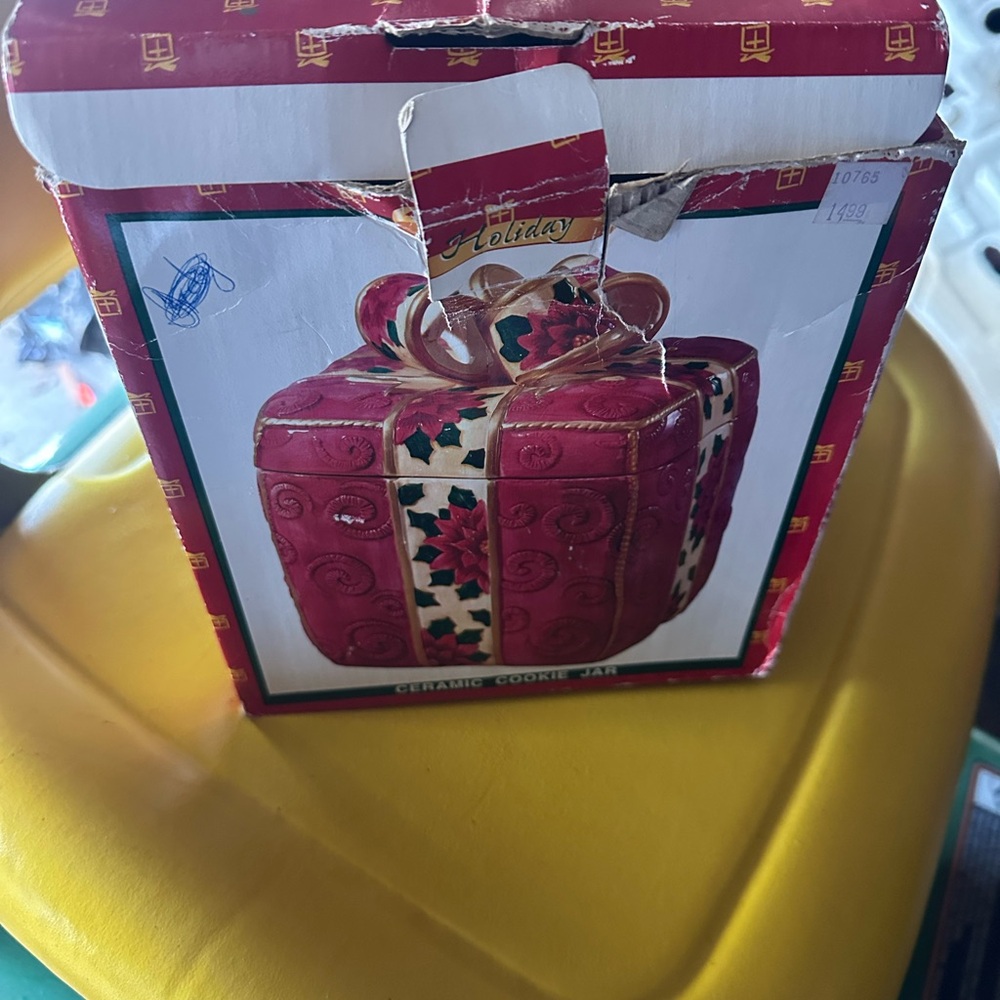 Holiday Ceramic Cookie Jar